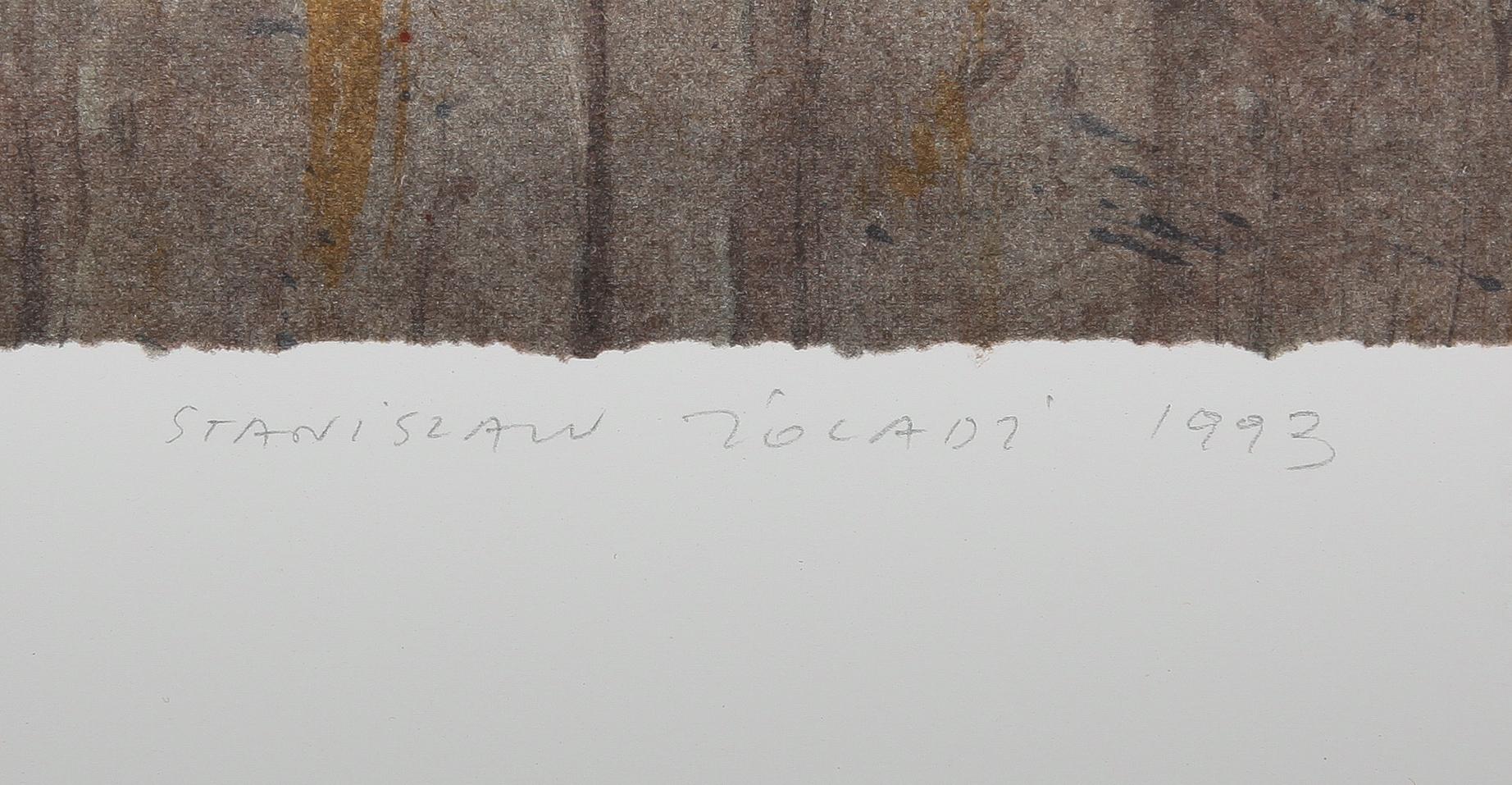 STANISLAW ZOLADZ, färglitografi, signerad, daterad 1993 och numrerad 171/275.