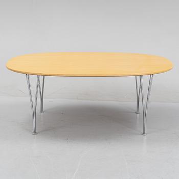 Bruno Mathsson & Piet Hein, a beech 'Superellips' coffee table, Fritz Hansen, Denmark, 1989.