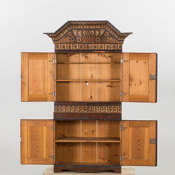 A SWEDISH FOLKLORE CUPBOARD.