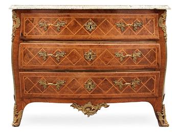 611. A Swedish Rococo 18th century commode.