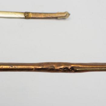 Two offficer's sabres for the Kingdom of Siam around year 1900, with scabbards.