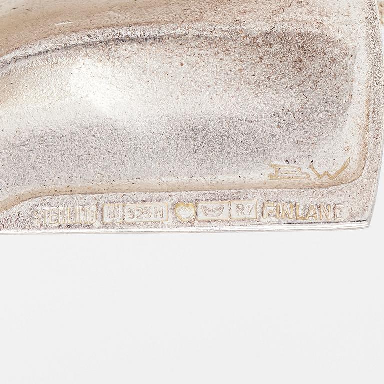Björn Weckström, Brosch "På ytan", sterlingsilver. Lapponia 1970.