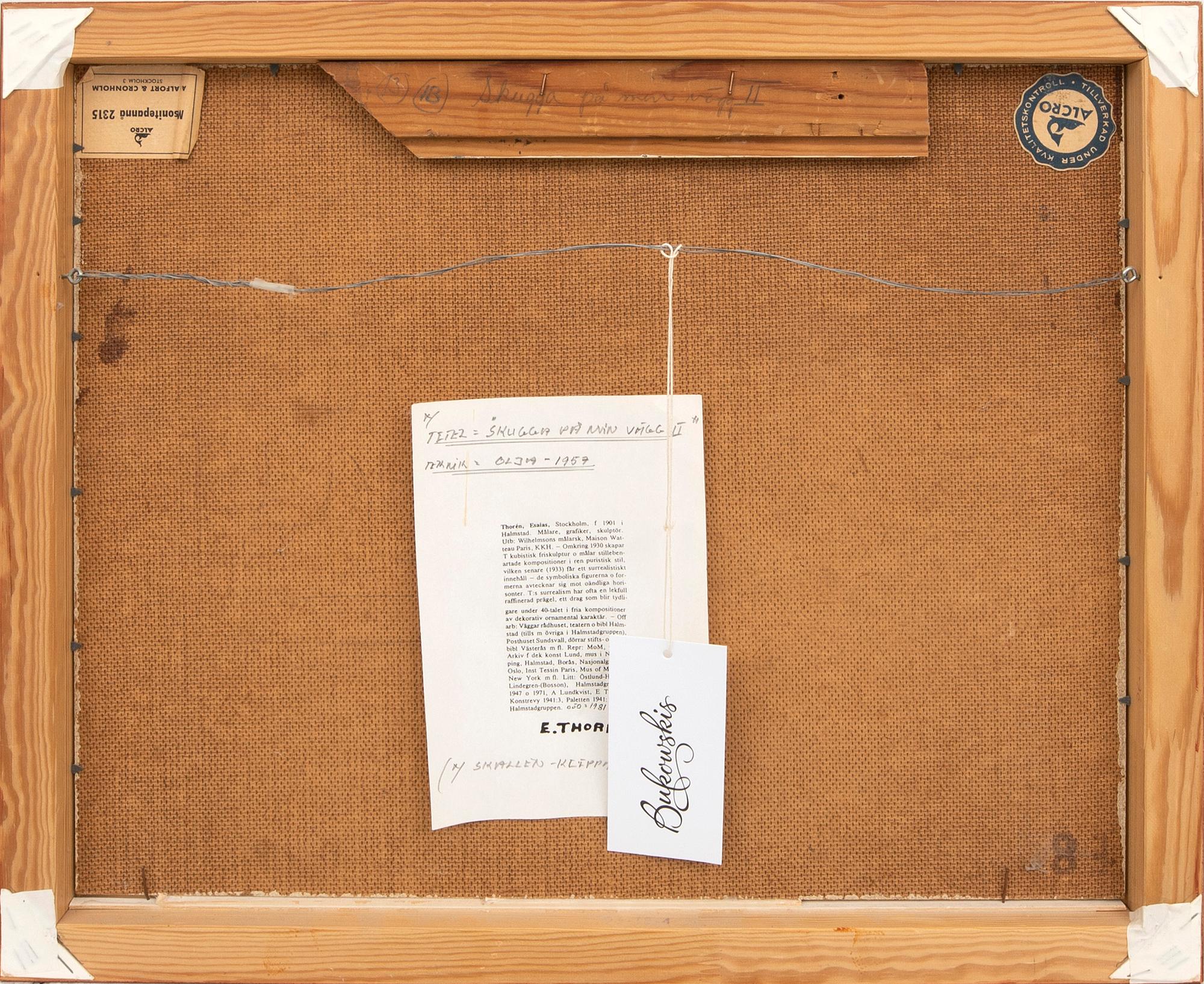 Esaias Thorén, "The Shadow on My Wall II".