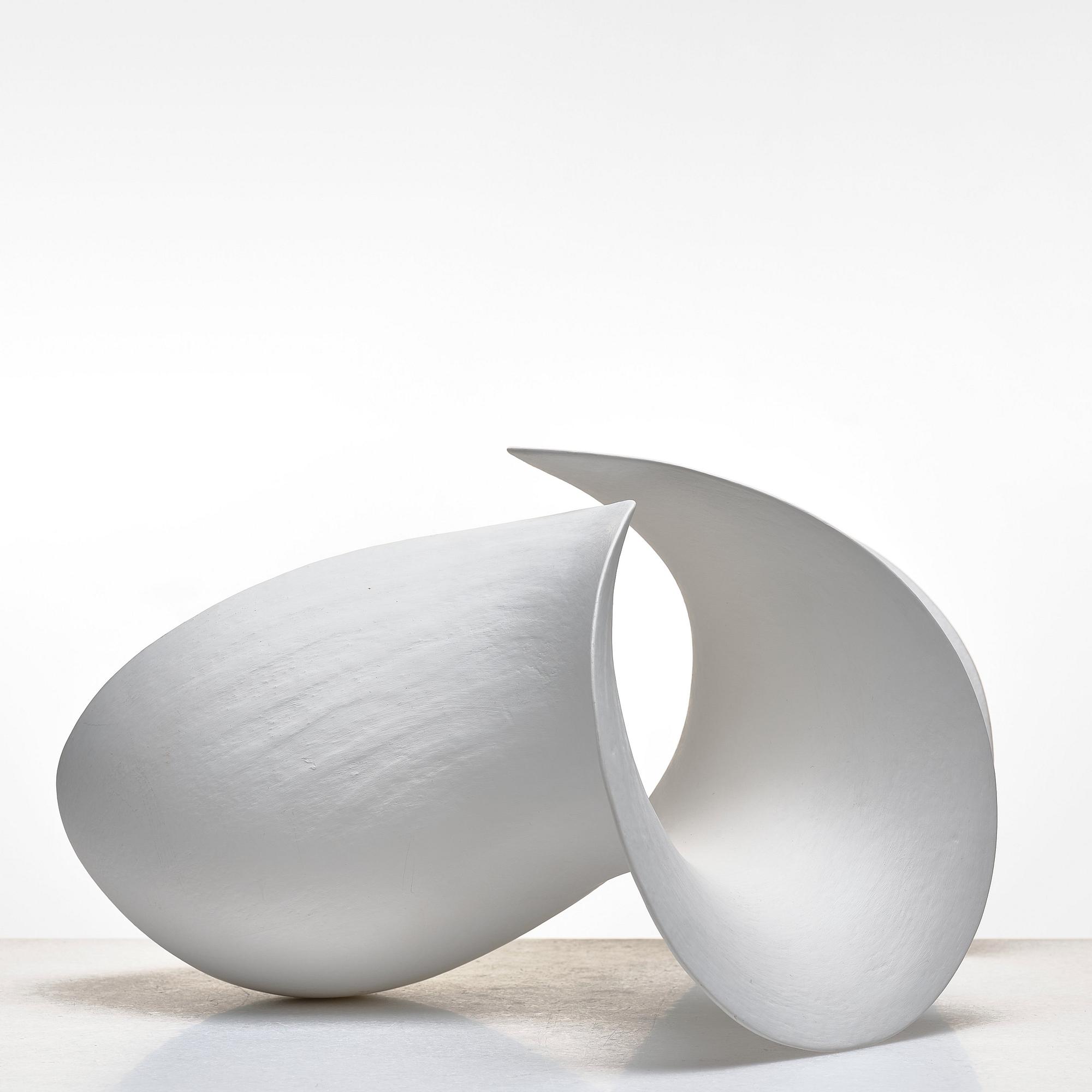 Eva Hild, a white stoneware sculpture "Skärva", Sweden 2006.