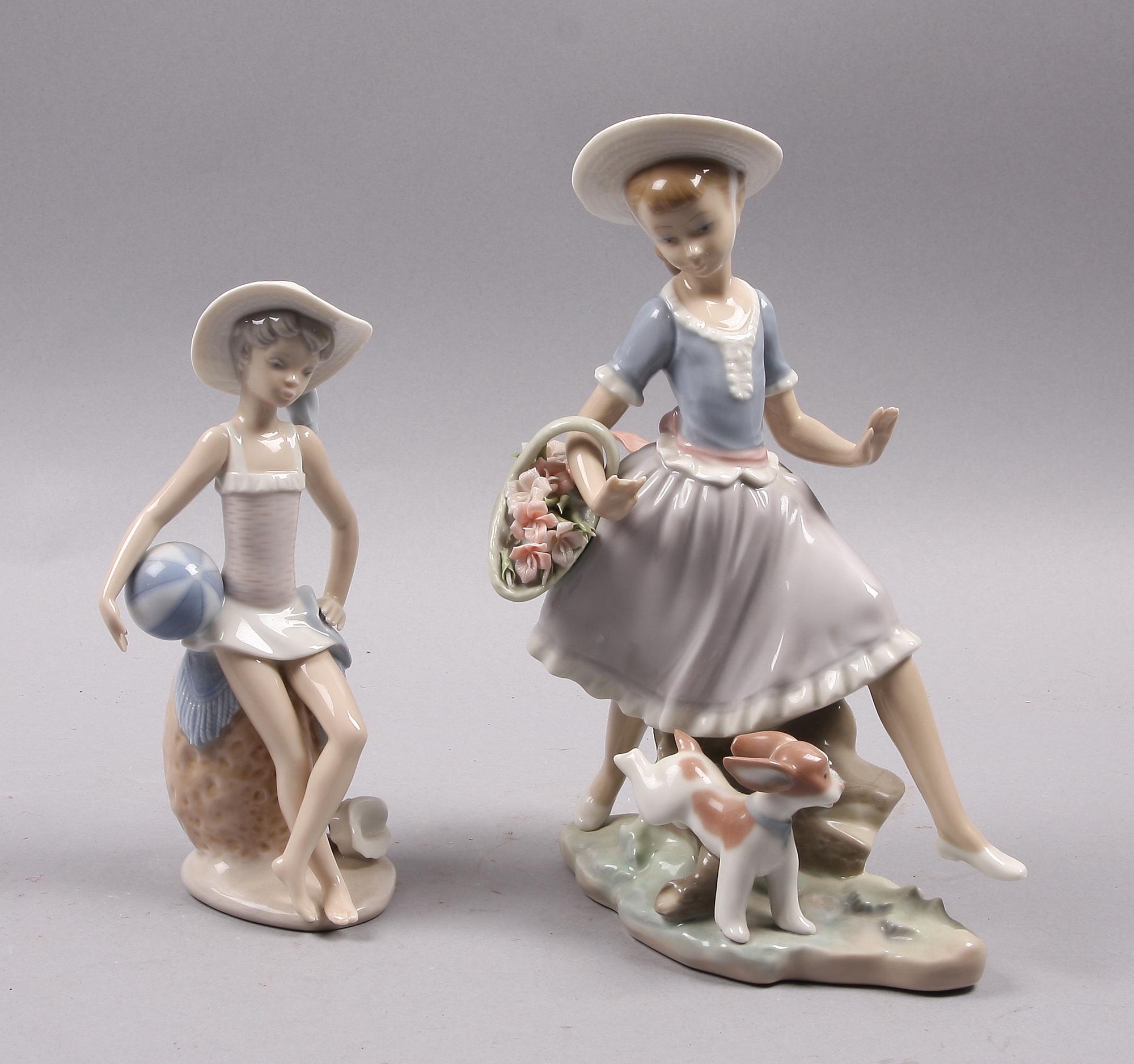 FIGURINER, 2 st, porslin, Lladro.