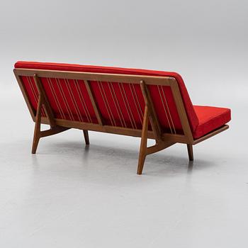 Peter Hvidt & Orla Mølgaard Nielsen, a teak sofa/daybed, France & Son, Danmark 1960's.