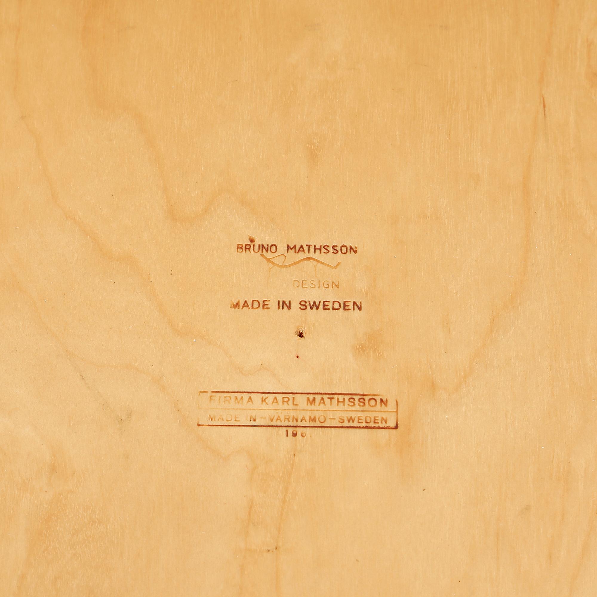 BORD, Bruno Mathsson, firma Karl Mathsson, 1961.