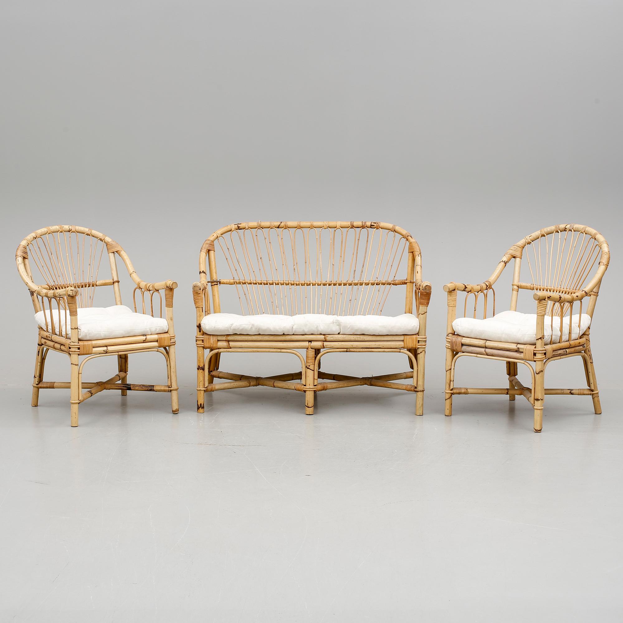 TRÄDGÅRDSGRUPP, 3 st, 1900-talets andra hälft.