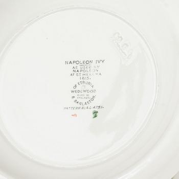 A 10-piece creamware coffee set, 'Napoleon Ivy', Wedgwood, England.