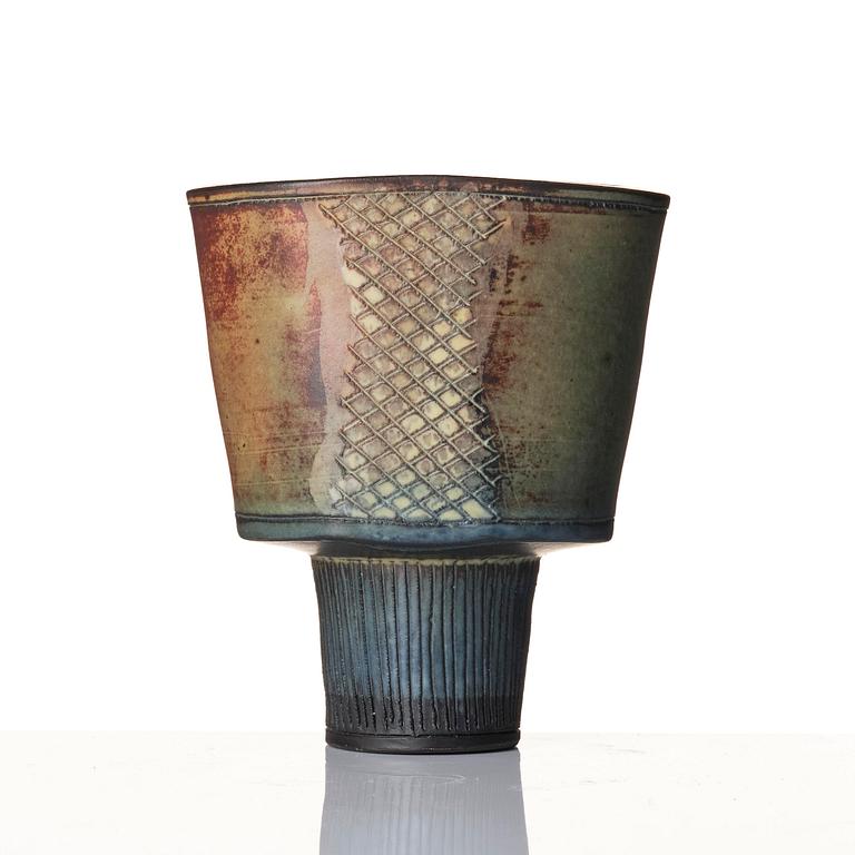 Wilhelm Kåge, a Farsta stoneware vase, Gustavsbergs Studio 1950s.