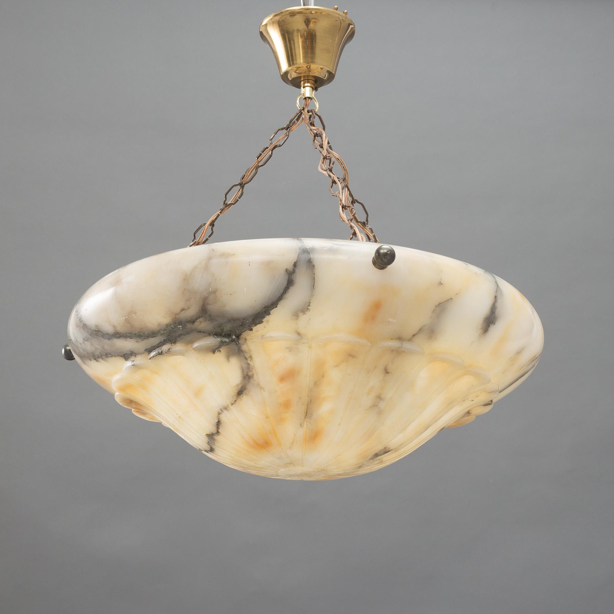 Takampel, alabaster, 1920-tal.
