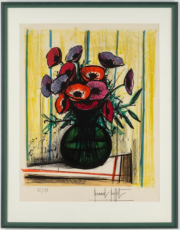 BERNARD BUFFET, lithograph in colours, signed and numbered 52/120.