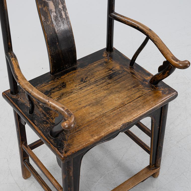 A hardwood chair, China, early 20th century.