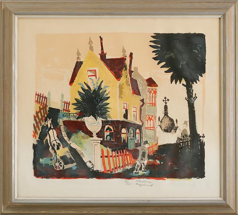 color lithograph, numbered 37/260 and signed.