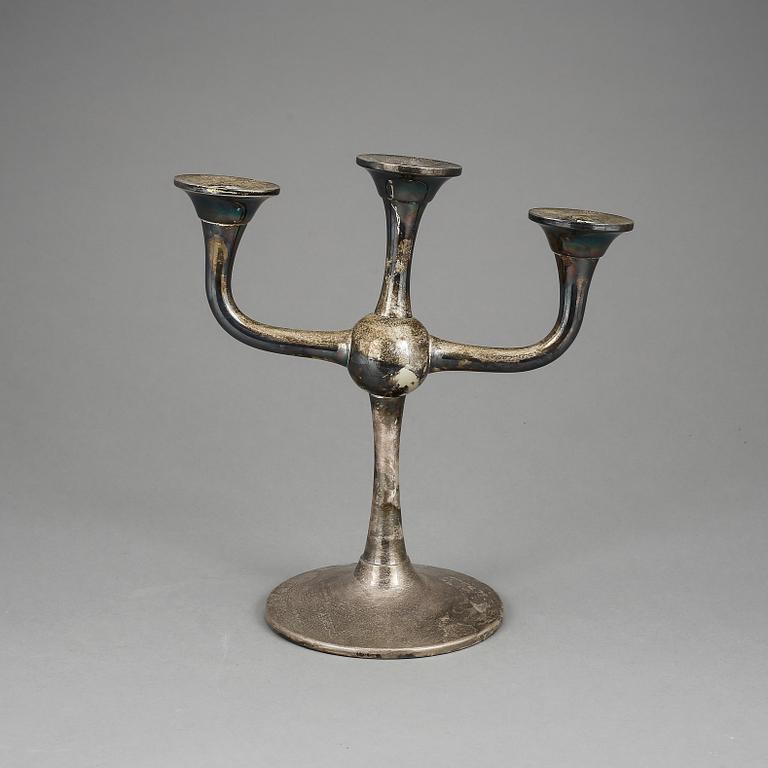 KANDELABER, silver, Karl Jörgen Otteren, Norge, 1900-talets första hälft.