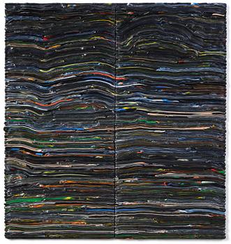 342. Matthias van Arkel, "Stripe Painting Black".