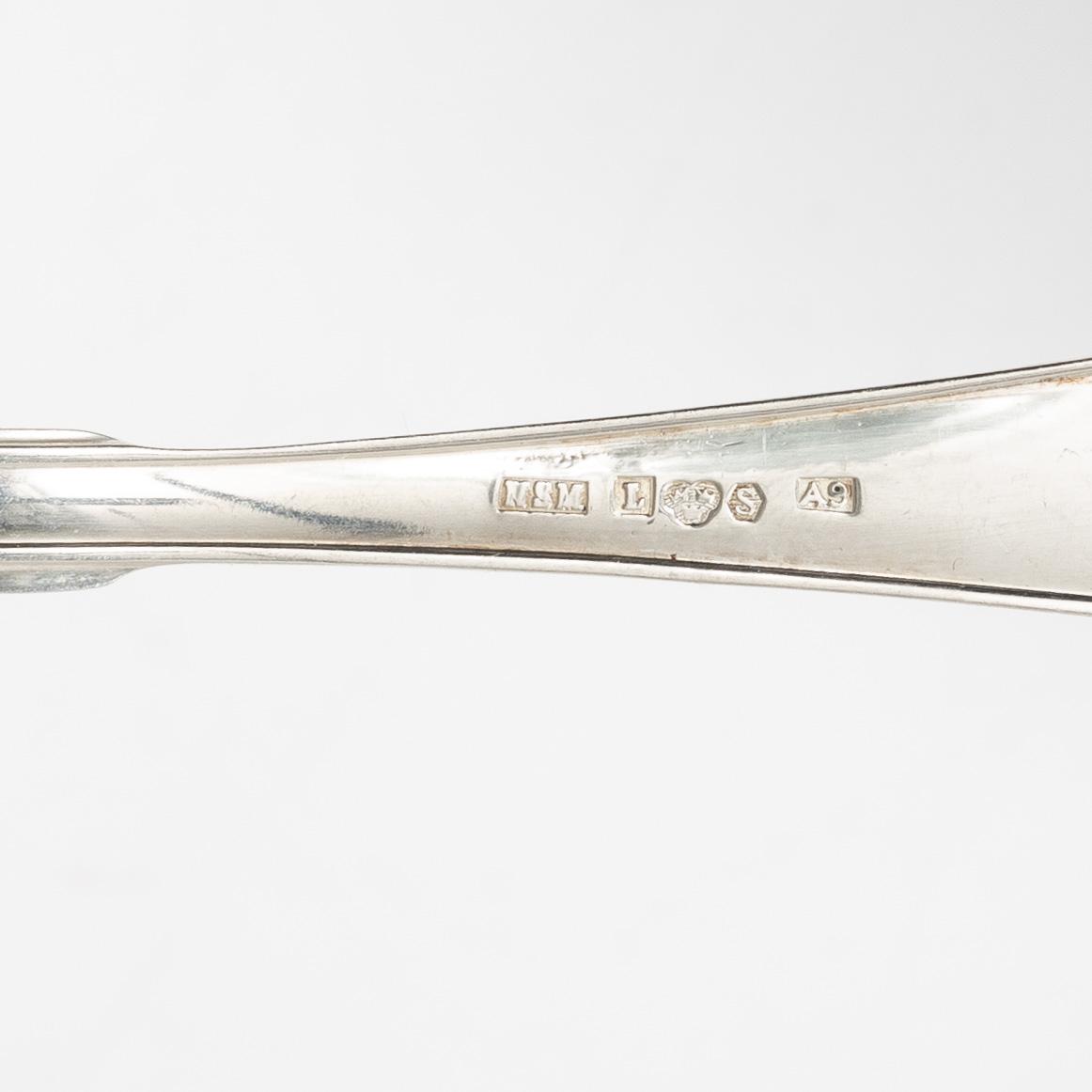 Nineteen spoons, 'Skytte' model, MGAB, GAB and C.G. Hallberg, 1950's/60's.