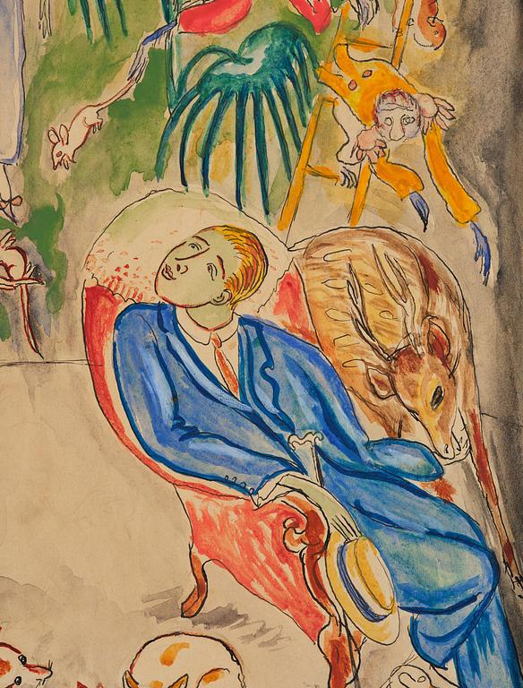 Nils von Dardel, "Visit to an eccentric lady".