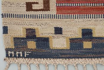 MATTA. "Blå heden". Rölakan. 347,5 x 255,5  cm. Signerad MMF (Märta Måås-Fjetterström).