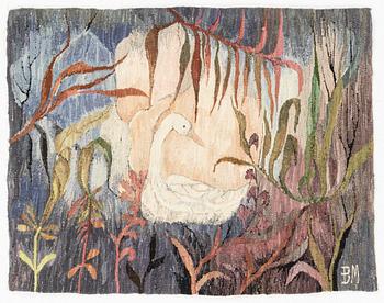 Gobeläng, signerad BM, Polen, ca 123 x 97 cm.