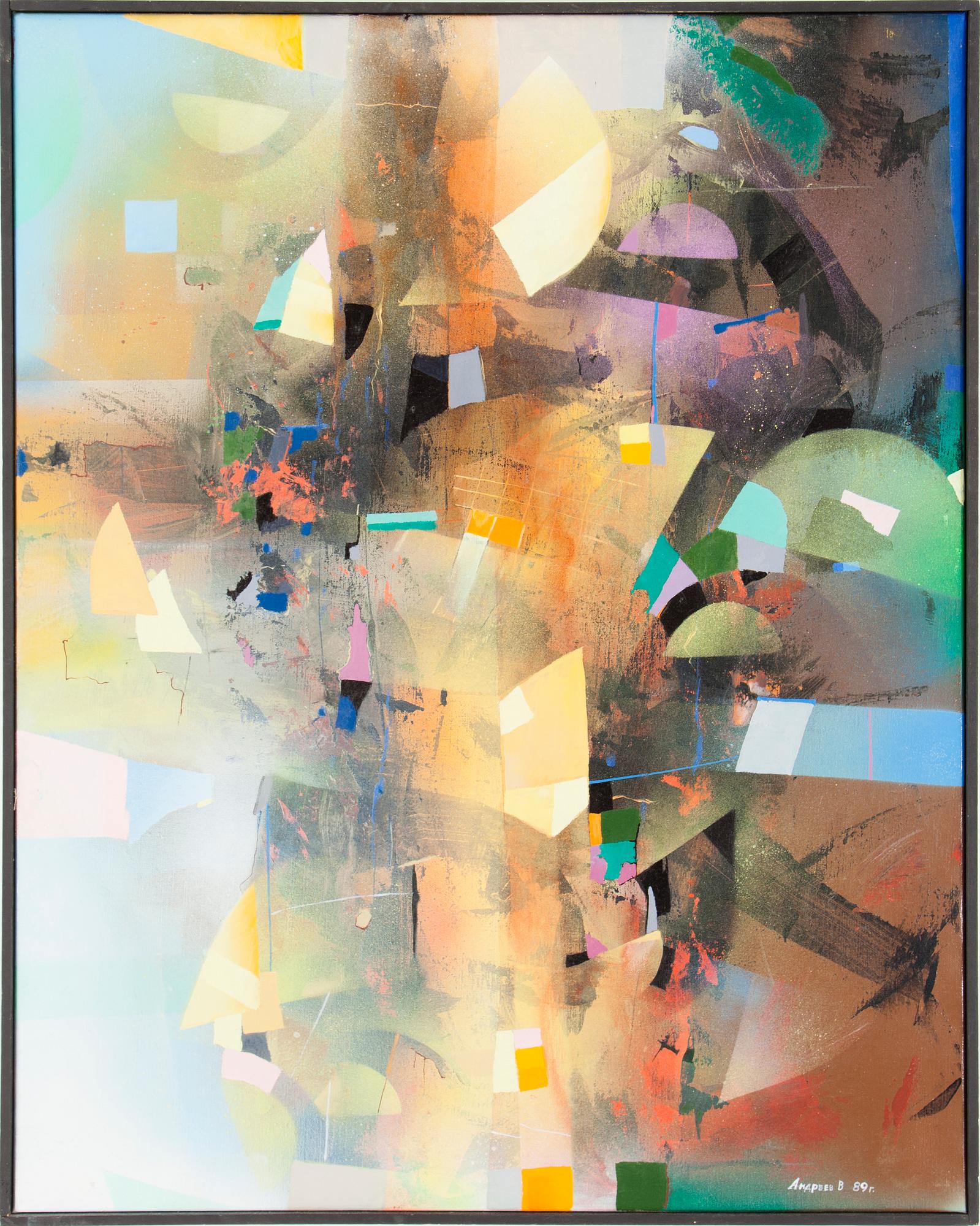 VIKTOR ANDREEV, oil on canvas, signed and dated 89.