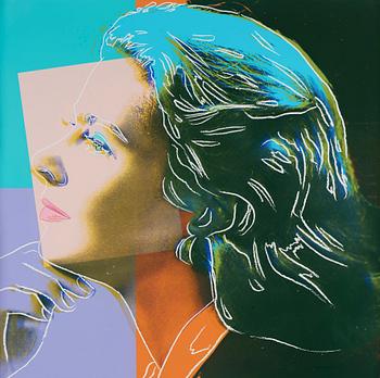 1000. Andy Warhol, "Herself", from: "Three portraits of Ingrid Bergman".