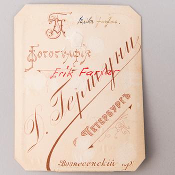 Epåletter ett par, ryska, tillhörande konteramiralen  Alexander Johan Fredrik Armfelt 1826-1898.