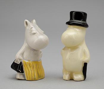 FIGURER, 4 st, Mumin, bl.a. Atelier Fauni, 1960/70-tal.