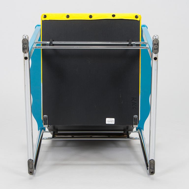 Yrjö Kukkapuro, A 1980s  'Experiment' open armchair for Avarte, Finland.