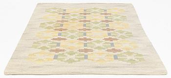 Judith Johansson, a carpet, "Löv", flat weave, 243 x 171 cm, signed JJ.