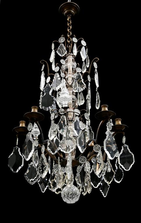 LJUSKRONA, barockstil, 1900-talets början. Höjd ca 85 cm.