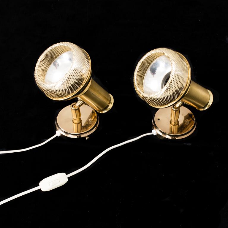 A pair of wall lights from OMI, Denmark, second half of the 20th Century.