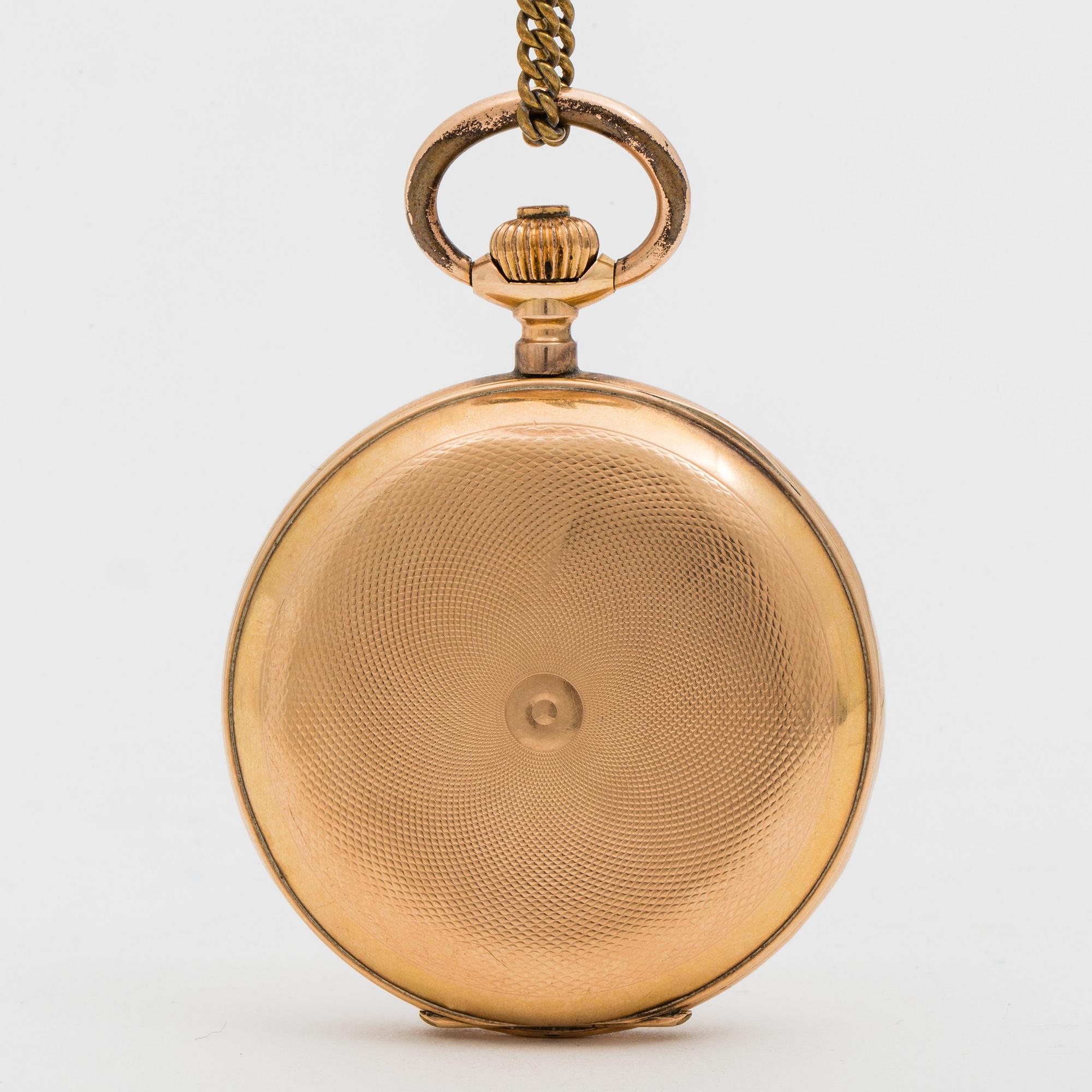 POCKET WATCH, 49 mm, "System Glasshütte", hunting case,