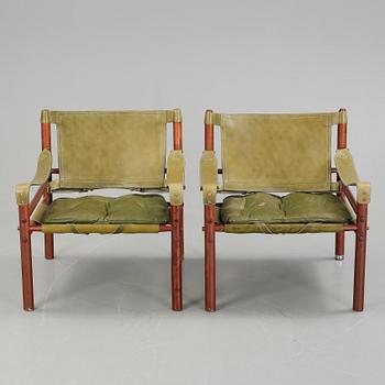 FÅTÖLJER, ett par. "Sirocco", Arne Norell, modellen formgiven 1964.