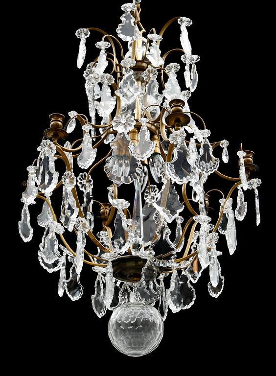 LJUSKRONA, barockstil, 1900-talets andra hälft. Höjd ca 80 cm.