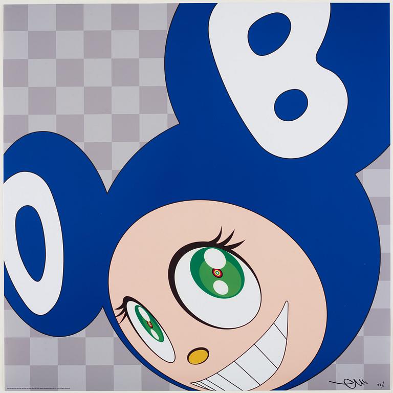 Takashi Murakami, "And then and then and then and then and then (blue)".