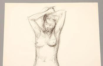 PIERO BROLIS, relief samt teckning, sign. samt dat. bl.a. 1970.