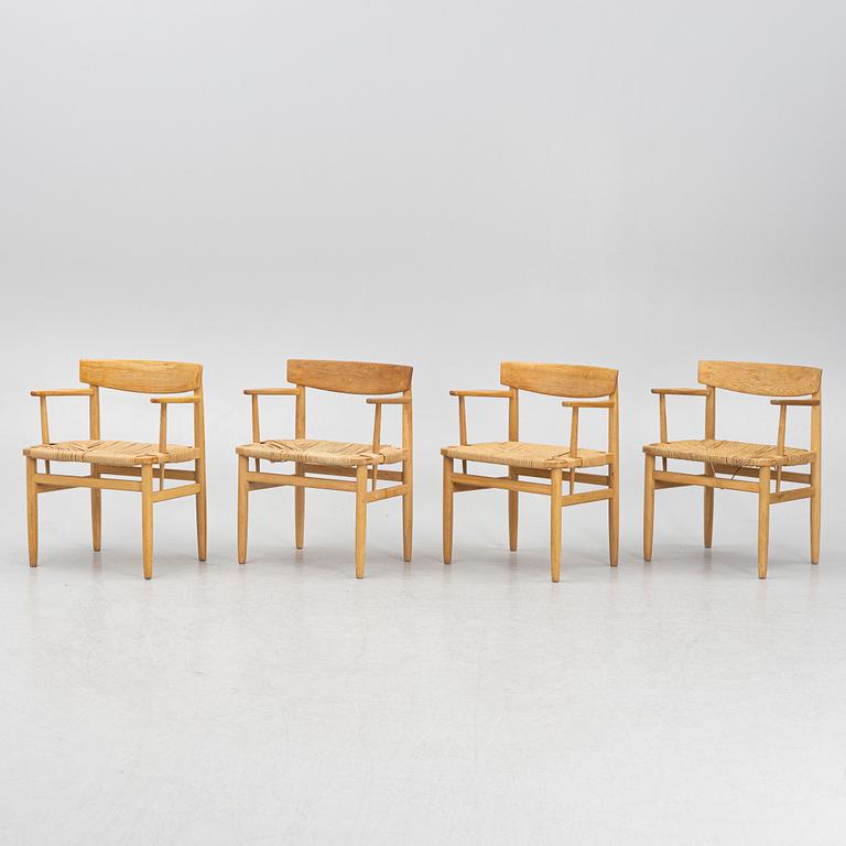 Børge Mogensen, karmstolar, 4 st, "Öresund".