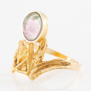 Björn Weckström, ring, 18K guld med vattenmelonturmalin, för Lapponia.