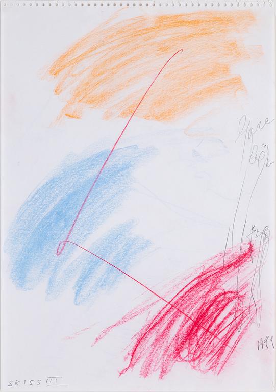 EDDIE FIGGE, pastell, signerad och daterad 1999.