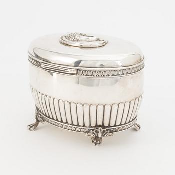 Sockerskrin, silver, gustaviansk stil, Norrköping 1916.