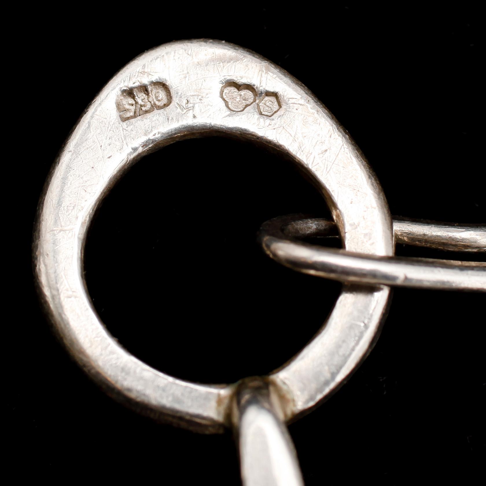 HALSKEDJA, silver, ateljéarbete. Vikt 74 g.