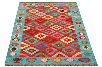 A carpet, Kilim, c. 198 x 151 cm.