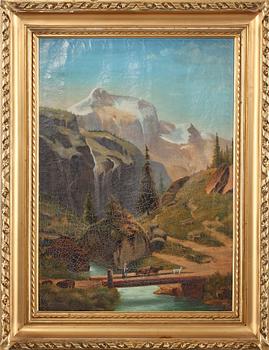 OKÄND KONSTNÄR, olja på duk, 1800-talets senare del.