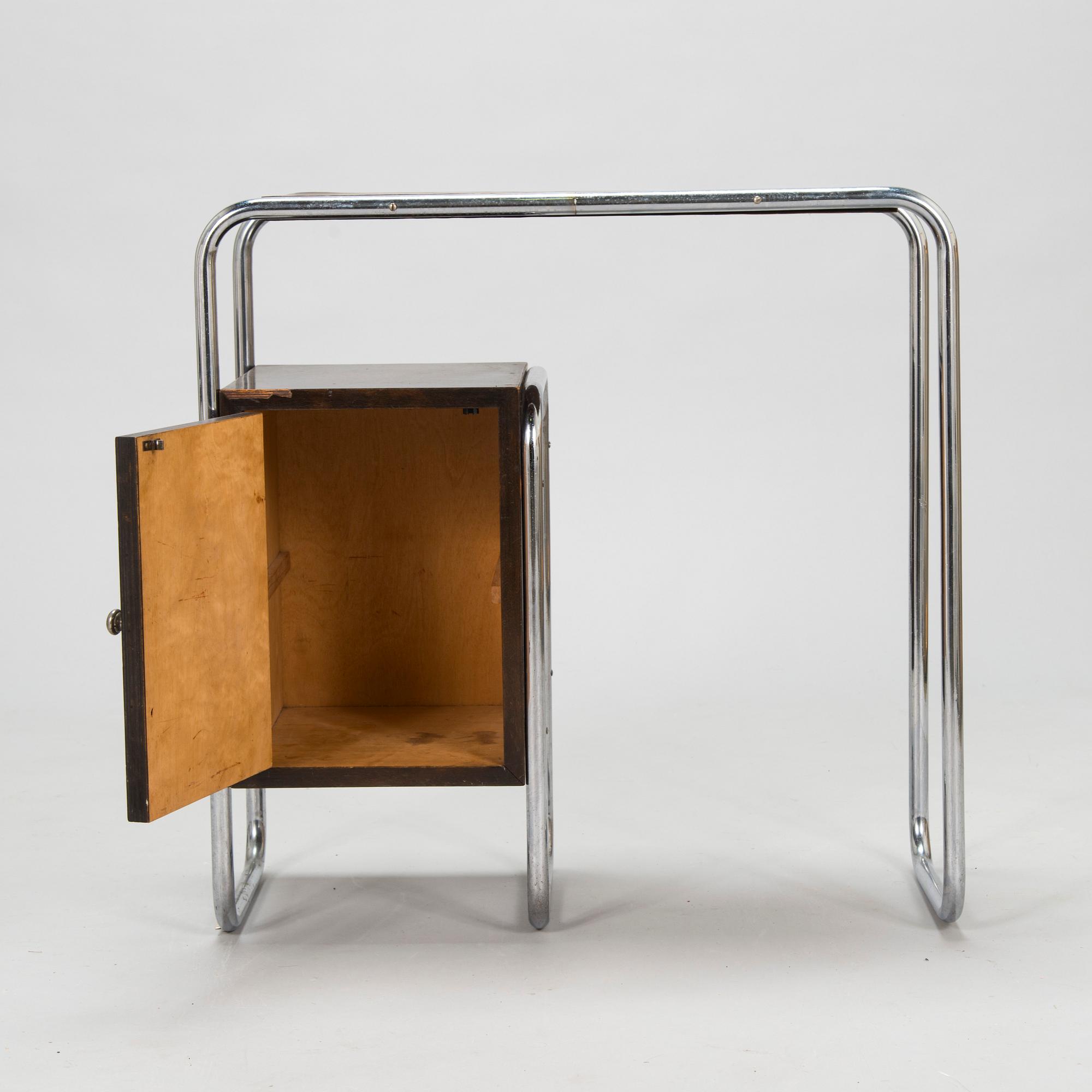 Toilettebord och stol, funkkis, 1900-talets mitt.