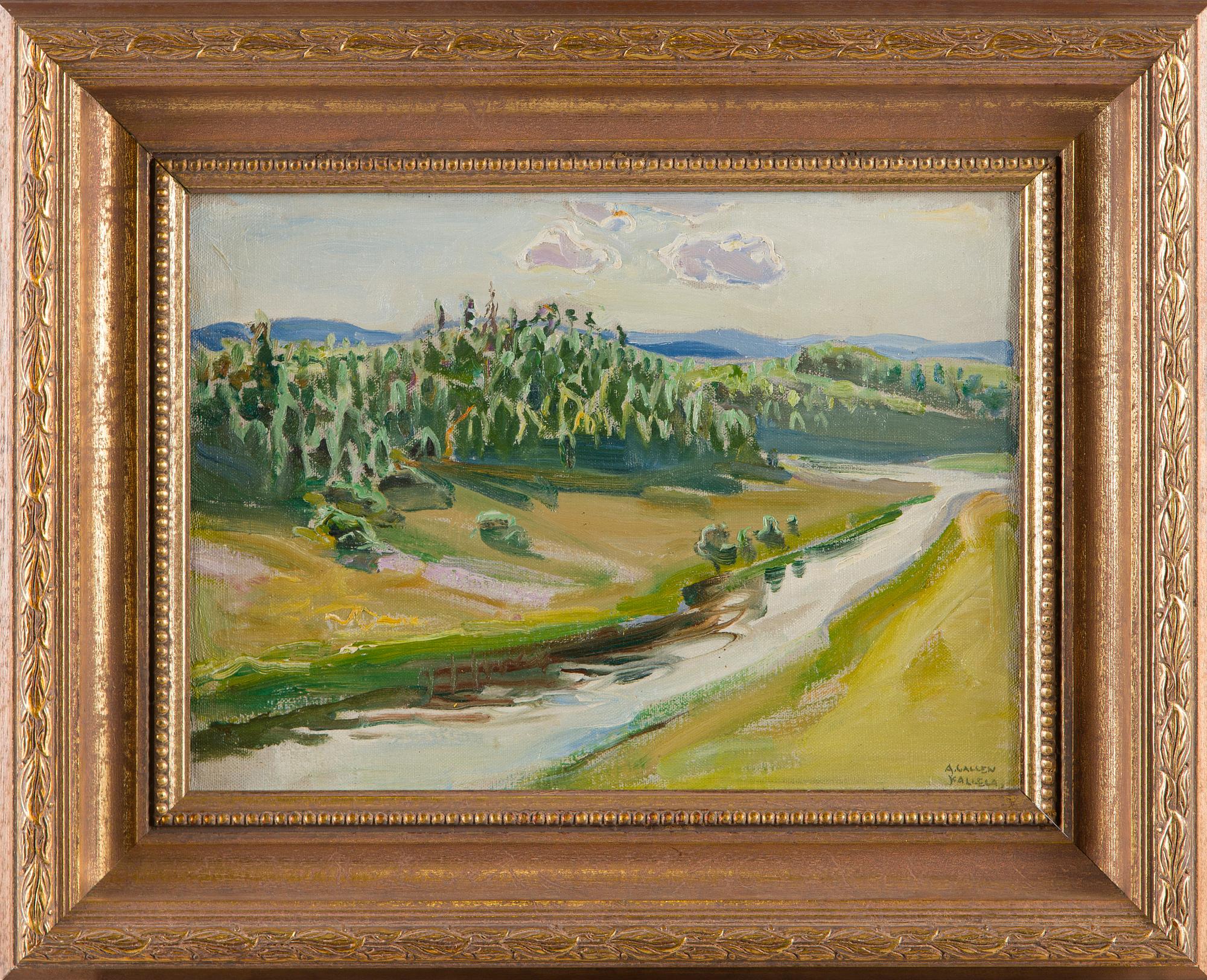 Akseli Gallen-Kallela, Summer Landscape by the River's Edge.