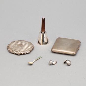 PARTI DIVERSE, 5 delar, silver, b la 1963, tot vikt 270 gram.