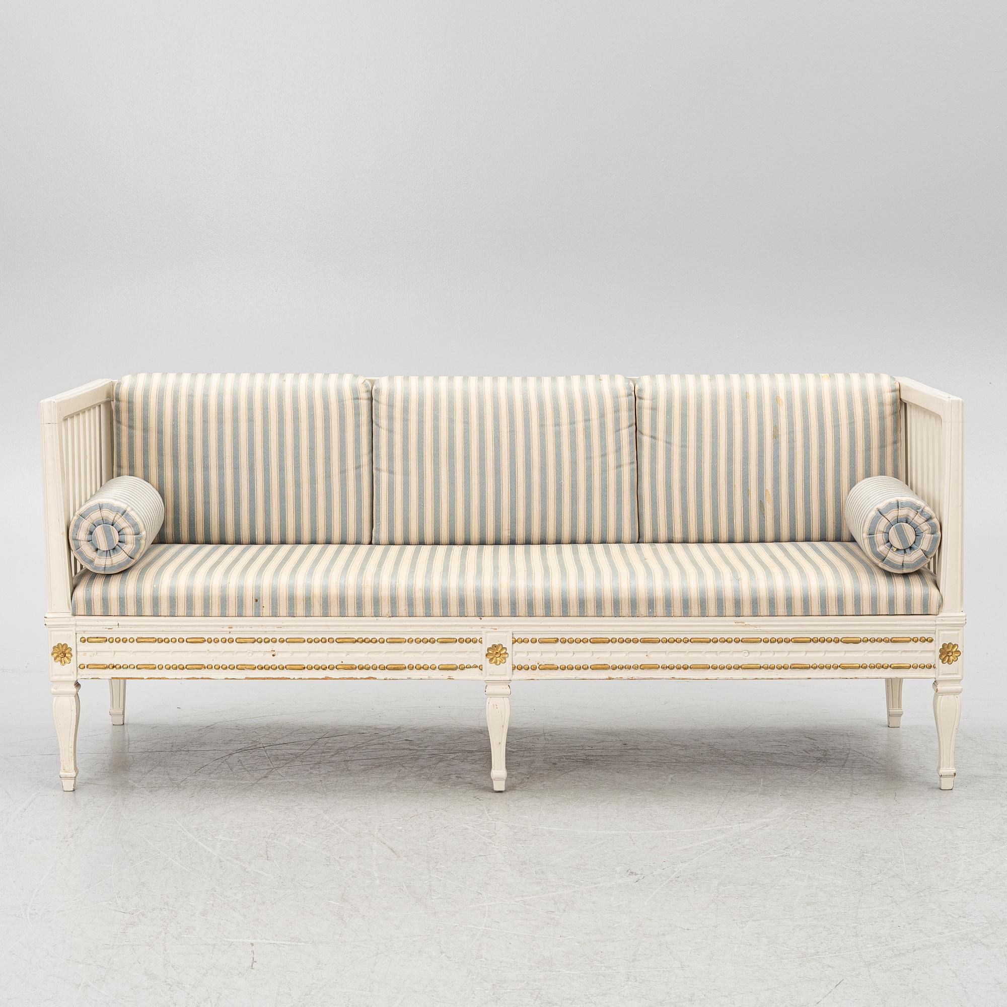 Sofa, Gustavian style, circa 1900.