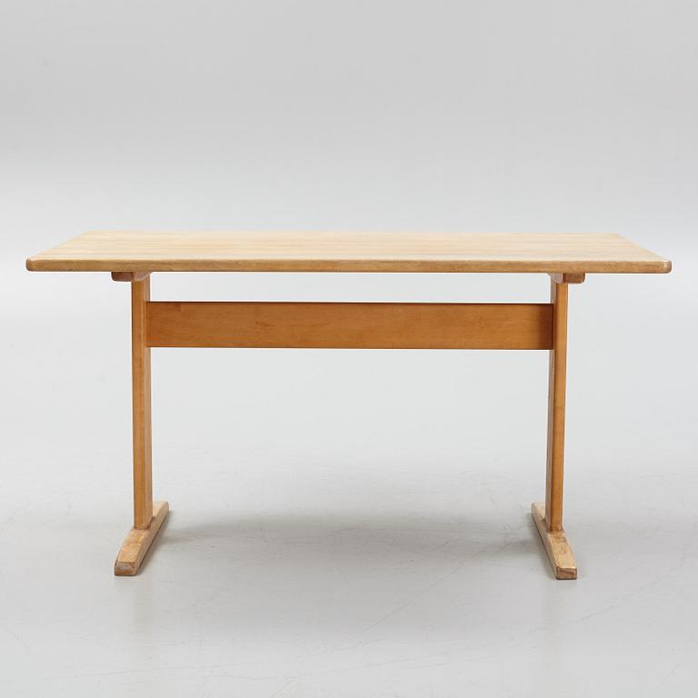Yngve Ekström, a birch dining table, 'Björka', 1970's.