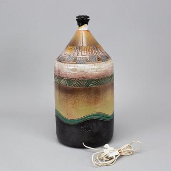 Marian Zawadzki, A ceramic floor/table lamp, Tilgmans, signed and dated 1965.